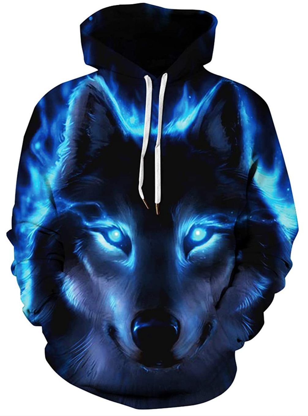 2022 3d Print Pullover Hoodies New Arrival Custom Sublimation Wolf Pattern Sweatshirt Streetwear Printing Hoodie