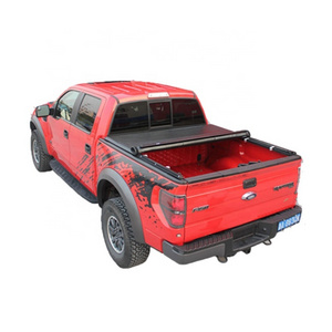 Wholesale High quality 4*4 pickup soft roll up truck bed slide topper tonneau cover for gmc sierra dodge ram 2500 accessories