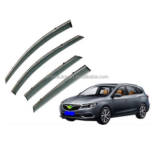 High Quality Odm Door Window Rain Vent Guards Sun Visor Car Wind Deflectors With Chrome For 2018 Buick Excelle