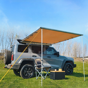 Pickup Side Rear Awning Tent With Roof Installation Easy Waterproof Canopy Custom Logo Thickened Silver Coating Material For Suv