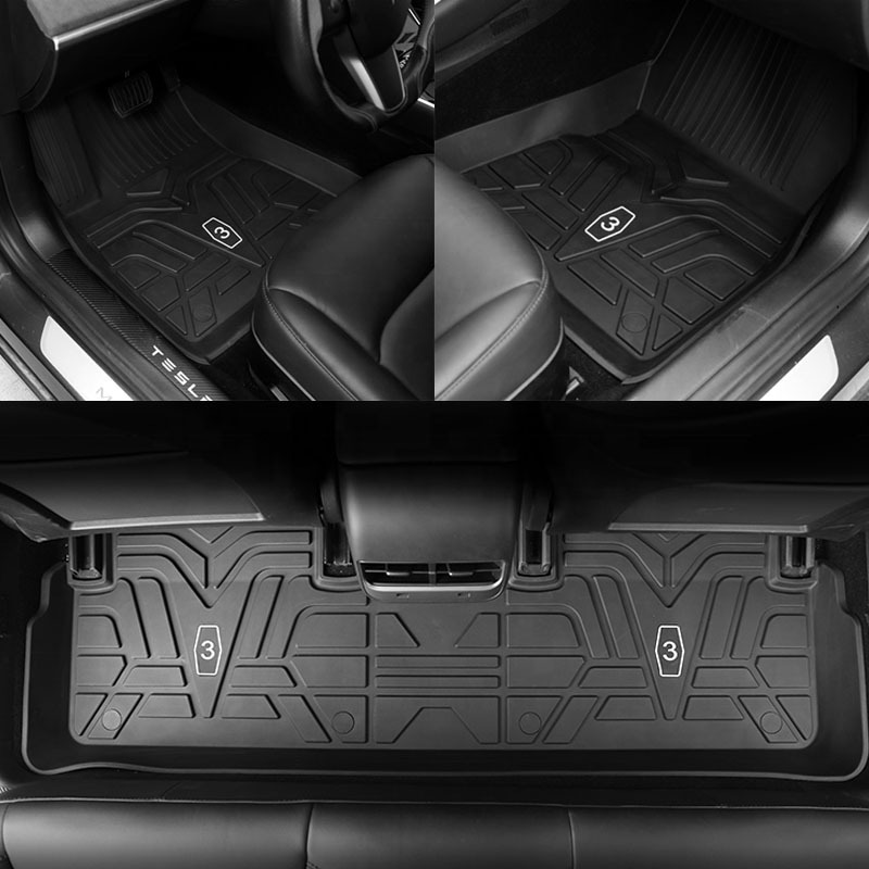 Hot Washing stand decorative front row passenger 3d TPE logo Car Mats For BMW 1 2 3 5 7 8 Series X4 X5 Car accessories Floor Mat