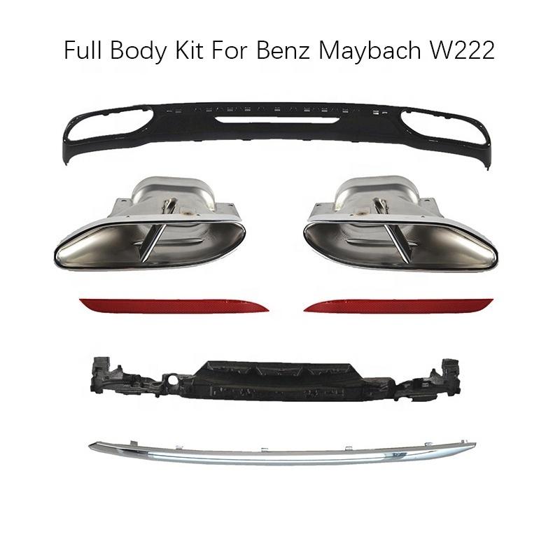 Newest Upgrade luxury car body accessaries full bumper kits for Mercedes Benz W222 Maybach 2019 2020 2021 2022 factory bumper