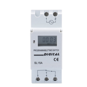 SL15A Programmable Timer Digital Electrical Time Switches Electrical Weekly Timer Switch 12V 24V 48V 110V 220V