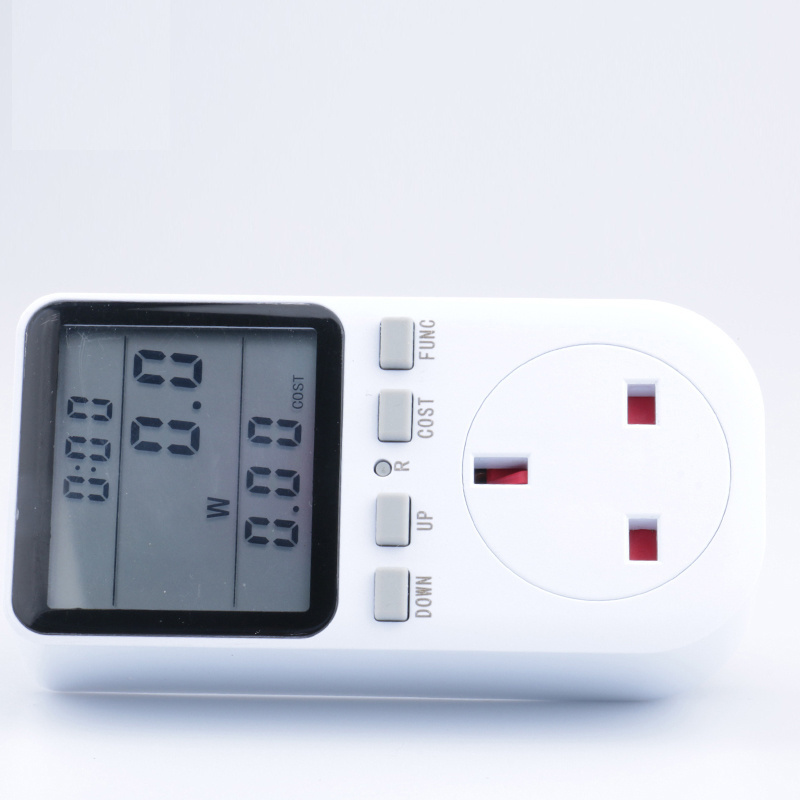 Home Smart Backlight 2022 EU UK Power Supply Voltage And Current Metering Socket Billing Metering Power Meter