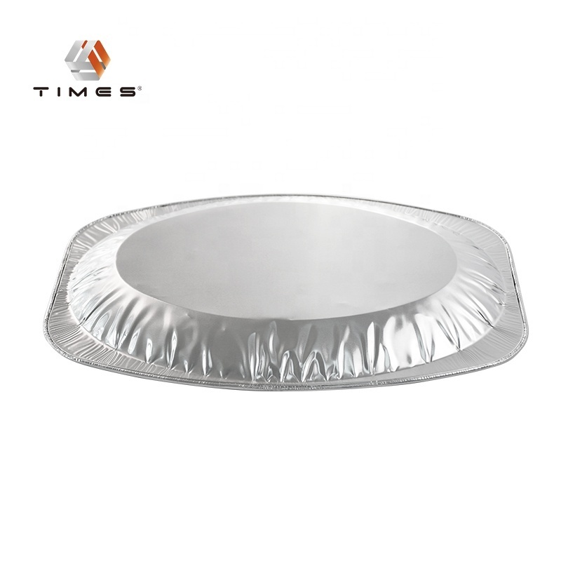 Recyclable 1100ml Disposable Aluminium Foil  Platter Oval  Fish pan/Turkey Tray Grilling Roasting BBQ Tray