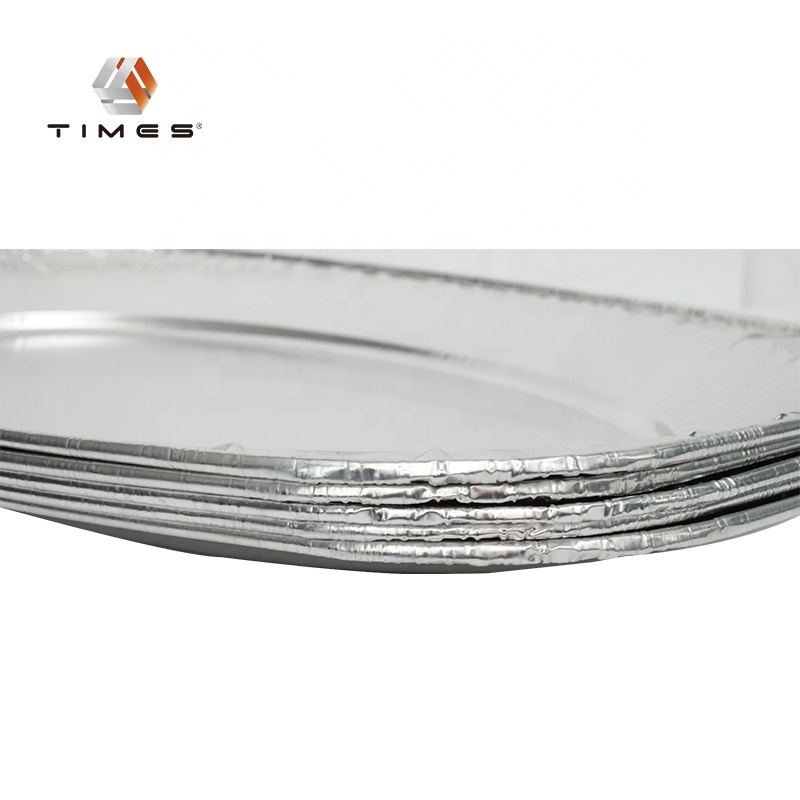 Recyclable 1100ml Disposable Aluminium Foil  Platter Oval  Fish pan/Turkey Tray Grilling Roasting BBQ Tray