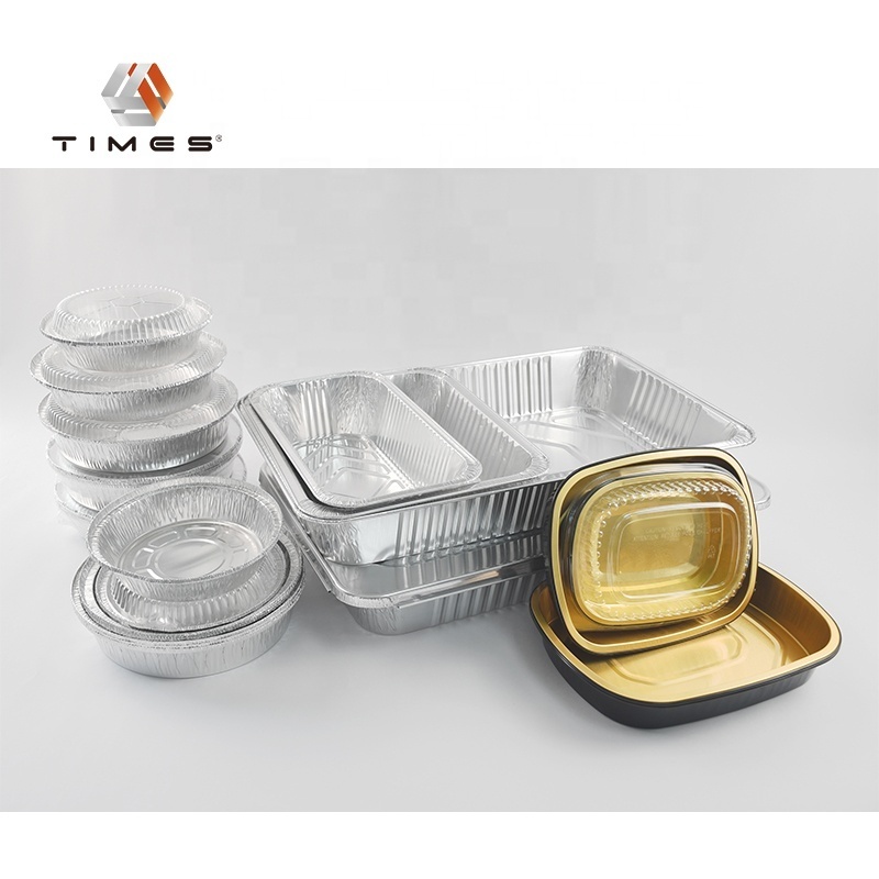 Full Size foil Pan Steam Table Pan Shallow Medium Deep Recyclable Disposable Aluminum Foil Container With Lid  Food Packing