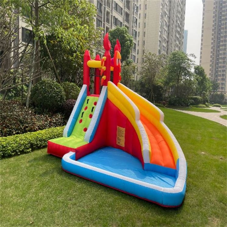 Kids Cannon Backyard Cheap Commercial Banzai Inflatable Water Slide With Pool