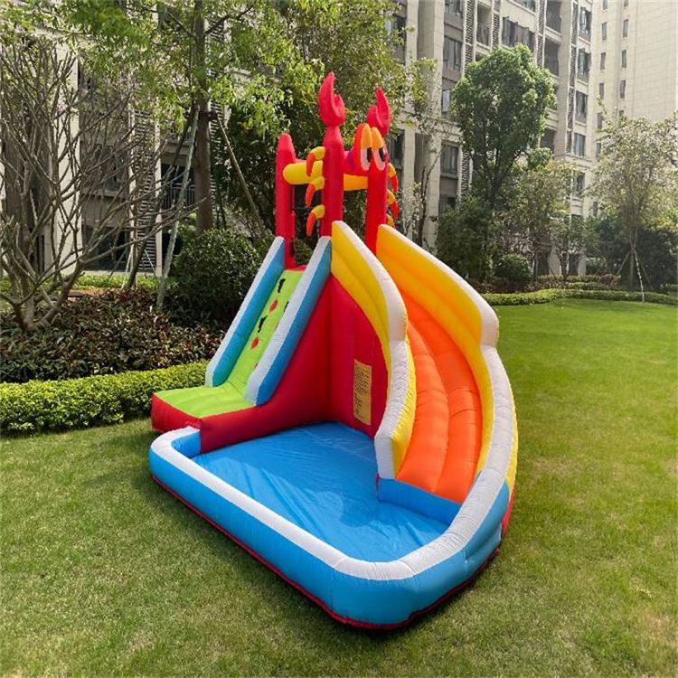 Kids Cannon Backyard Cheap Commercial Banzai Inflatable Water Slide With Pool