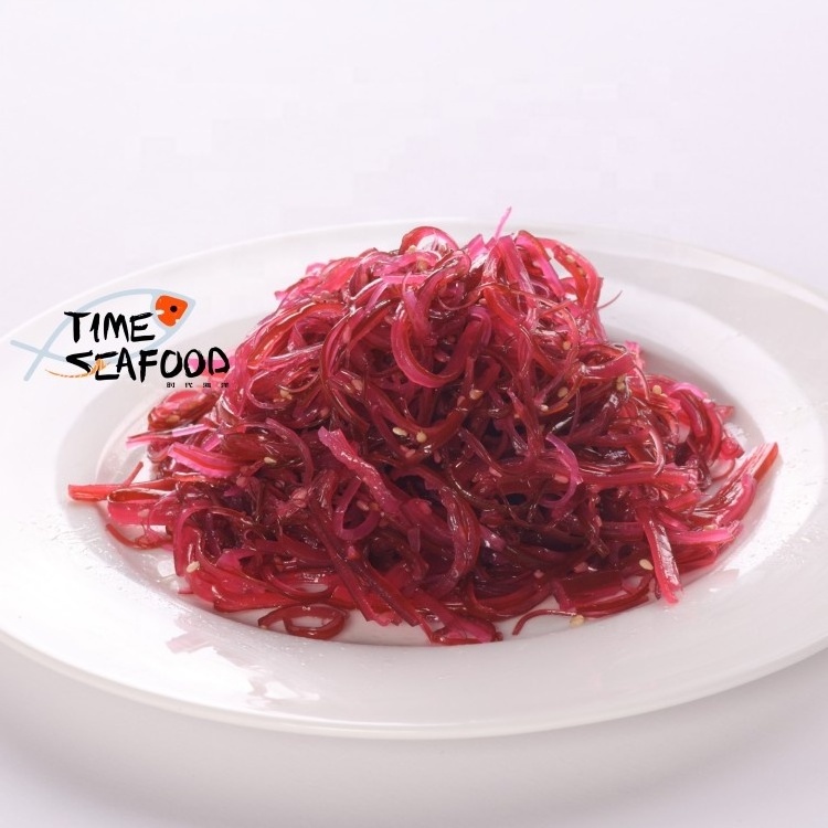 Frozen seaweed salad with flavor of purple perilla