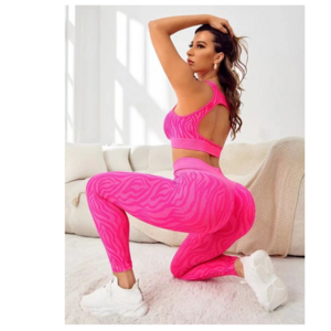 Yoga Gym Set Women 2023 Leopard Workout Clothes for Women Sportswear Printed Fitness Clothing Women Tracksuit Free Shipping Wear