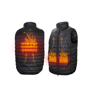 Temperature Control Outdoor Rechargeable Battery Smart Heating Cotton Waistcoat Washable Usb Charging Heated Vest For Women