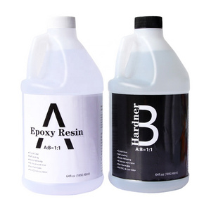 Manufacturer Custom Epoxy Resin 1:1 Crystal Clear Gallon , AB Glue Epoxy Resin Crystal Clear  For Art