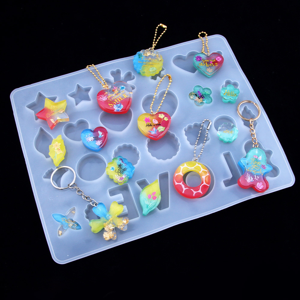 DIY Epoxy Resin Shiny Silicone Honeycomb Mold  sea Water Ripple Mold  diy crystal drip glue swing