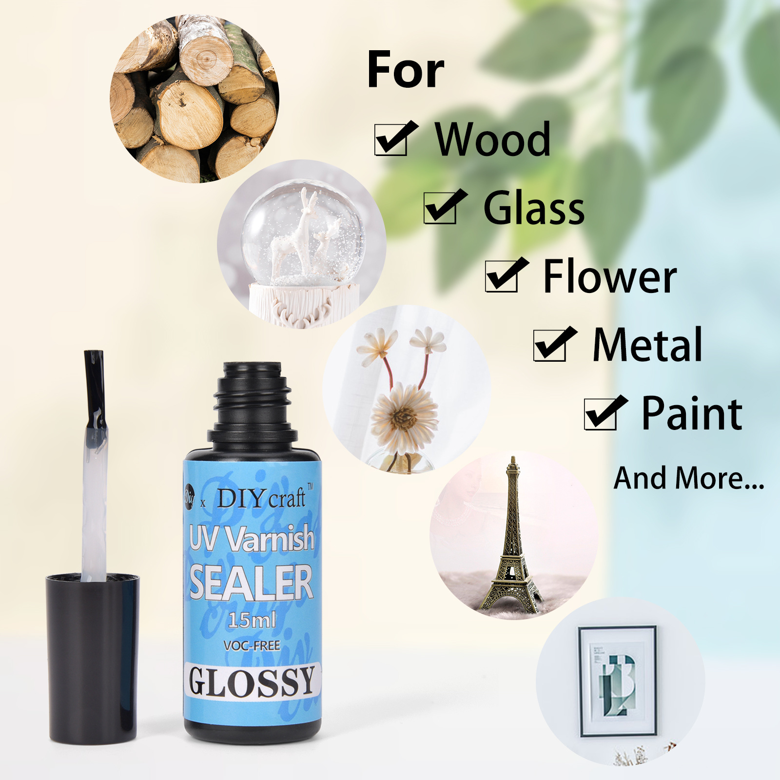 UV Varnish Sealer- UV Resin Glue Art Varnish,UV Resin Clear sealant,All-in-one sealant UV Resin