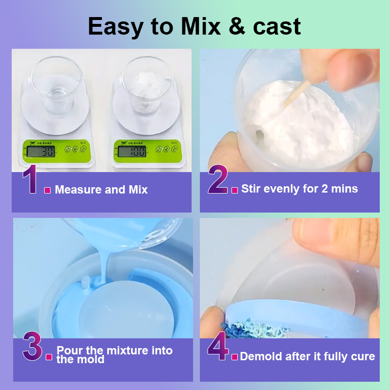 Timesrui Eco Casting Set Non-Toxic Resin Plaster of Powder Quick Demold Easy Mineral Casting Resin Gypsum Kit For Art