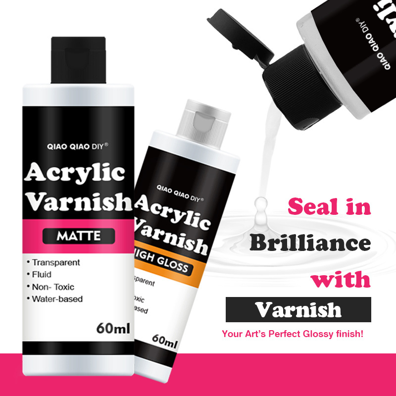 Timesrui 250ML Acrylic Varnish Sealer 3D Art Varnish Clear Sealant, All-in-one Sealant Practical Convenient For Jewelry Making