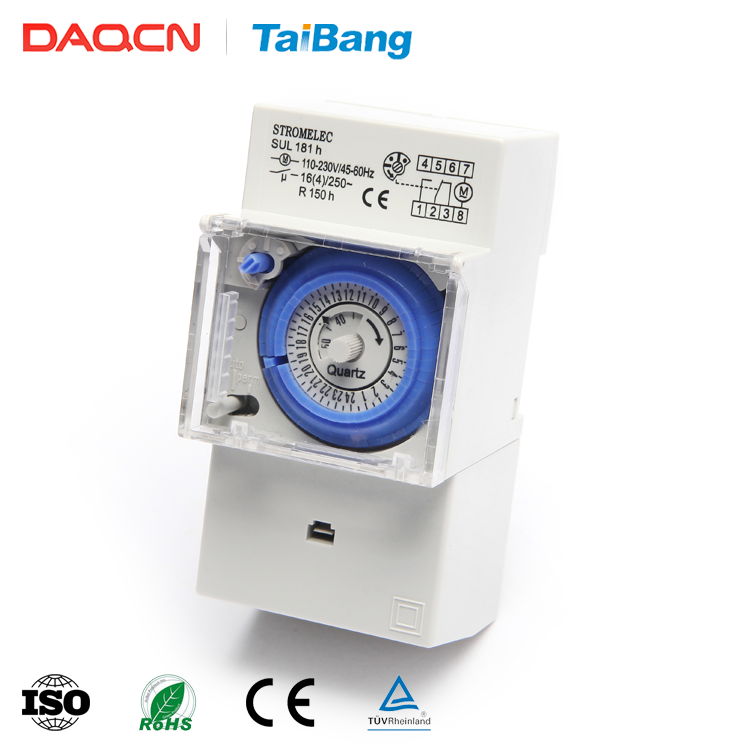 DAQCN 250V Small Size Mechanical Timer Switch Sul181H 24 Hour Analogue Time Switch