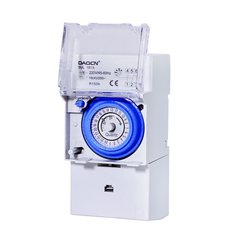 Low MOQ SUL181h industrial timer AC 220V 16A mechanical timer switch for lighting daily weekly time switch