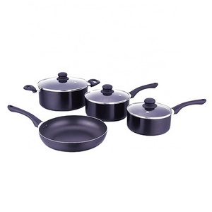 Aluminum non stick home Frying Pan Sets Pressure Cookers