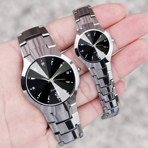 Hot Selling Waterproof Couple Watch Love Women and men Calendar Unisex Ladies Stainless Steel Quartz Watch