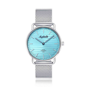 Ultra Thin 316l Stainless Steel Watch Women 2023 Relojes De Cuarzo Custom Women's Minimalist Watch Waterproof Montre Luxe Femme