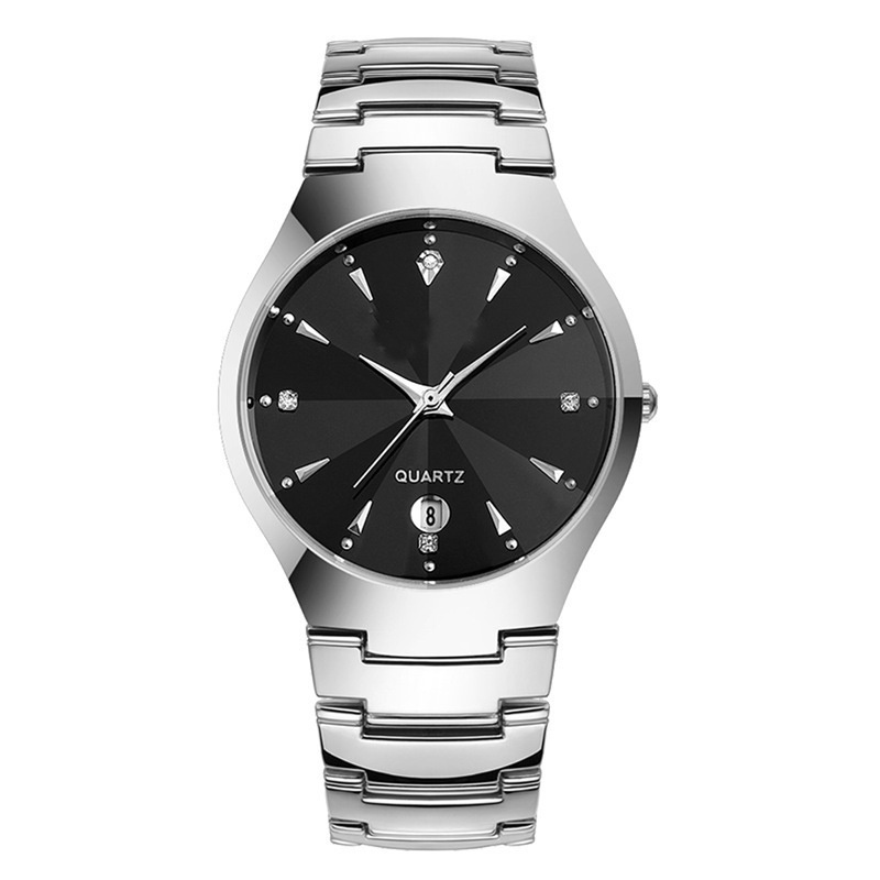 Hot Selling Waterproof Couple Watch Love Women and men Calendar Unisex Ladies Stainless Steel Quartz Watch