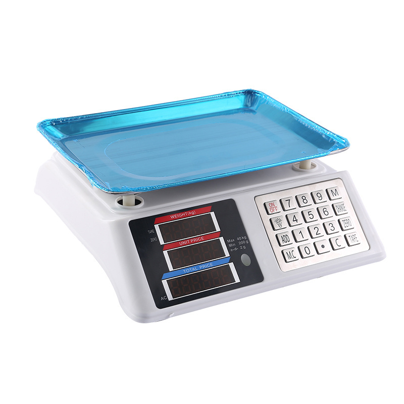 Digital Pricing Computing Scale 40kg Weighing Scale Digital Table Scale Calculate Weight and Price