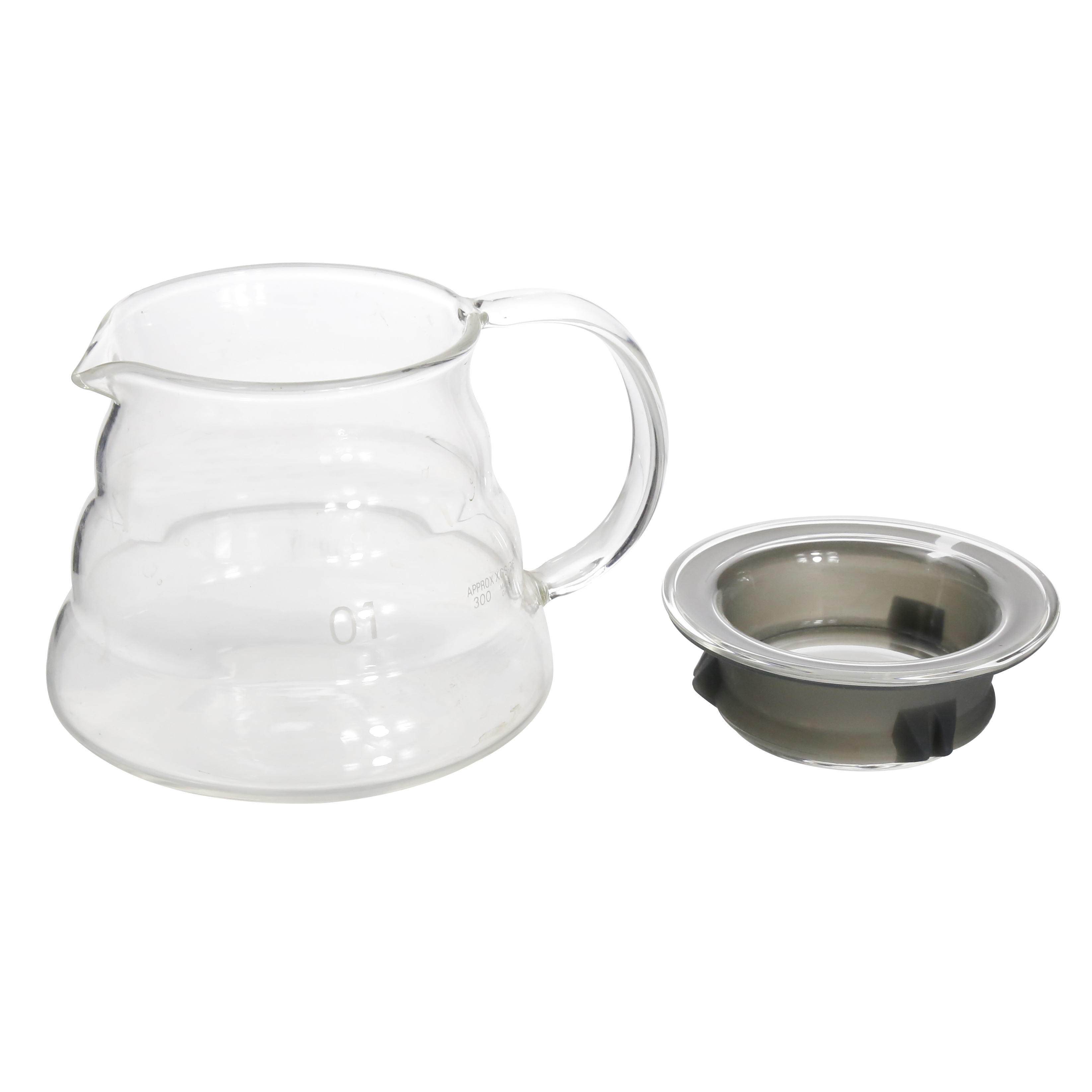 600ml Heat Resistant Borosilicate Glass range teapot transparent coffee glass pitcher pot kettle pour over Coffee Server