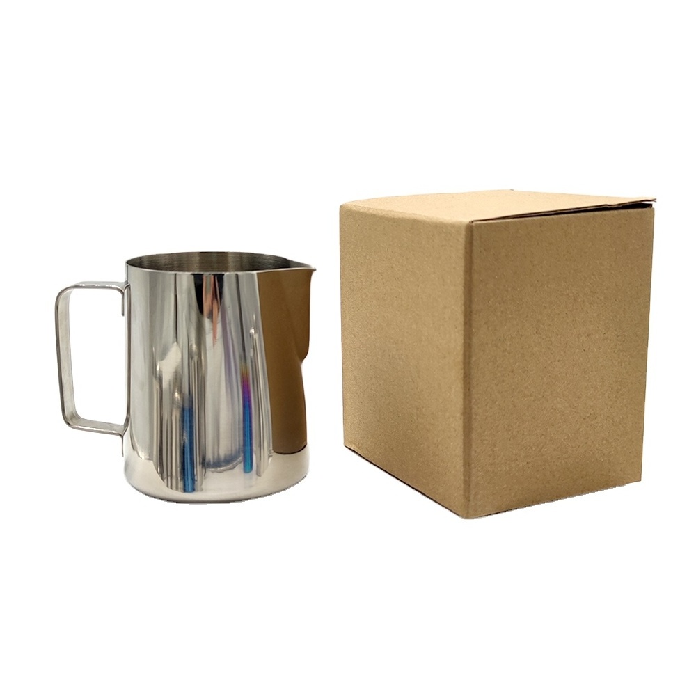 Metal milk jug frothing pitcher 304 stainless steel 12oz 20oz gold 1 litre frothing milk jug frothing pitcher