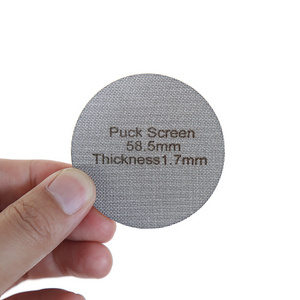 51mm 56mm 58mm 58.5mm Espresso Coffee Portafilter Puck Screen 316L Stainless Steel Sintered Mesh Filter Disc 1.7 mm Thickness