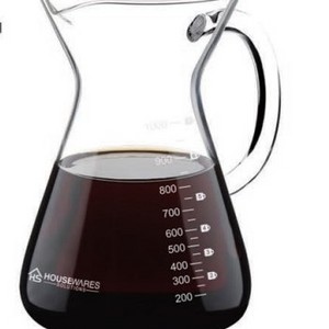 Custom Glassware Pour Over Coffee Pot Manufacturer Wholesale Hand Made High Borosilicate  Glass Coffee Carafe