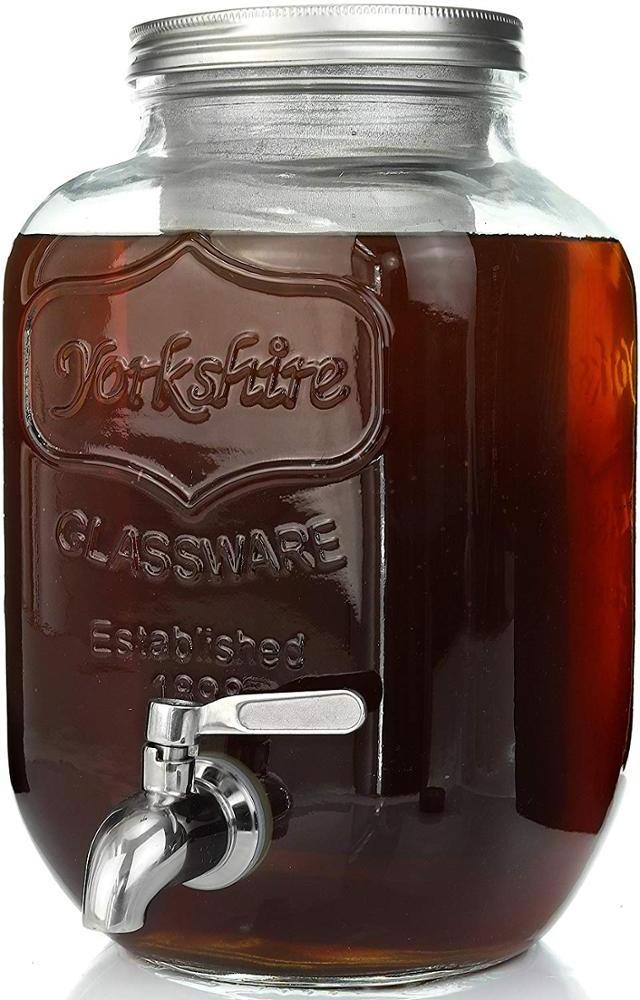 1 Gallon Mason Jars Drink Dispenser 4 Quart Iced Coffee Maker Iced Tea Maker