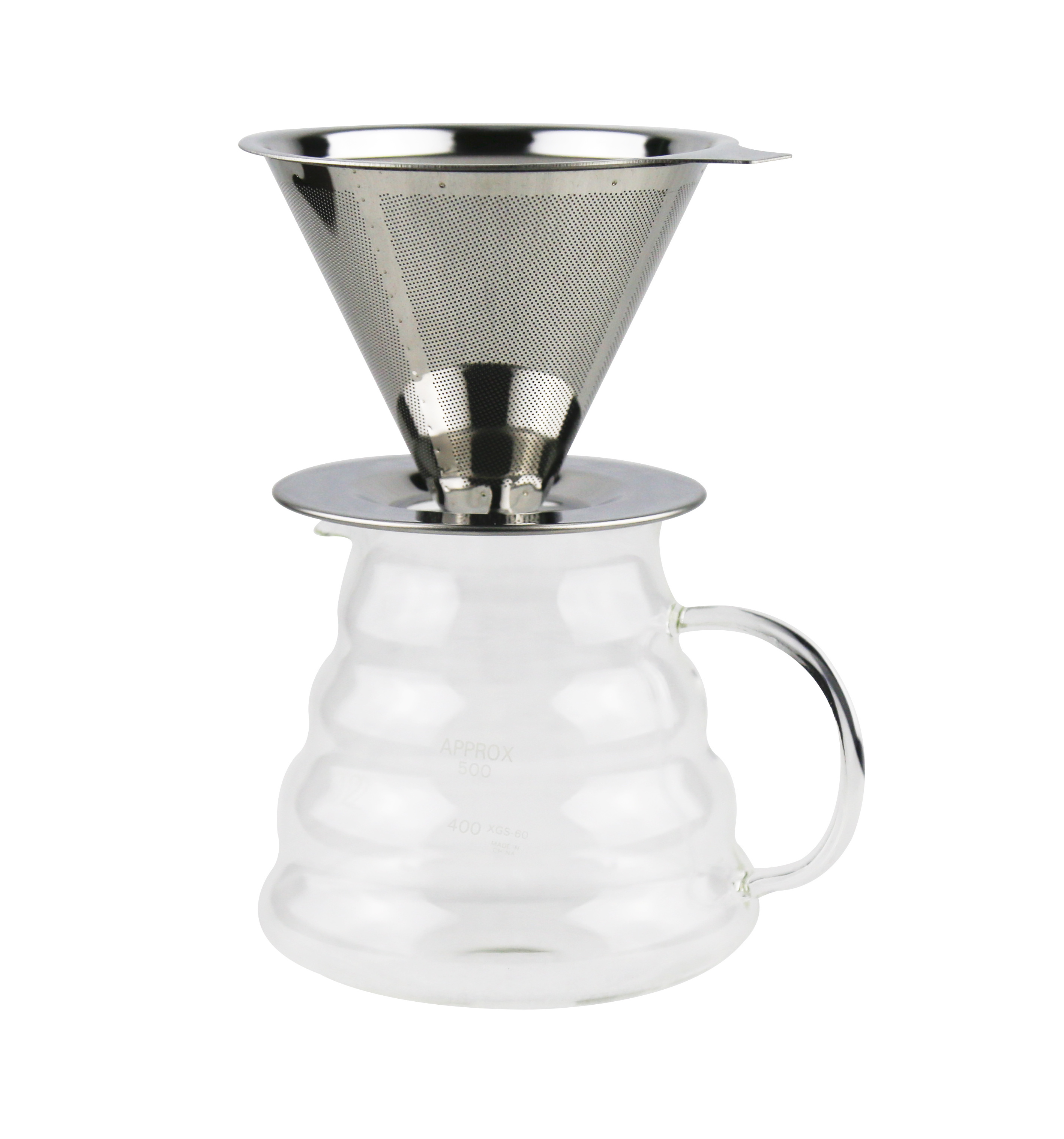 600ml Heat Resistant Borosilicate Glass range teapot transparent coffee glass pitcher pot kettle pour over Coffee Server