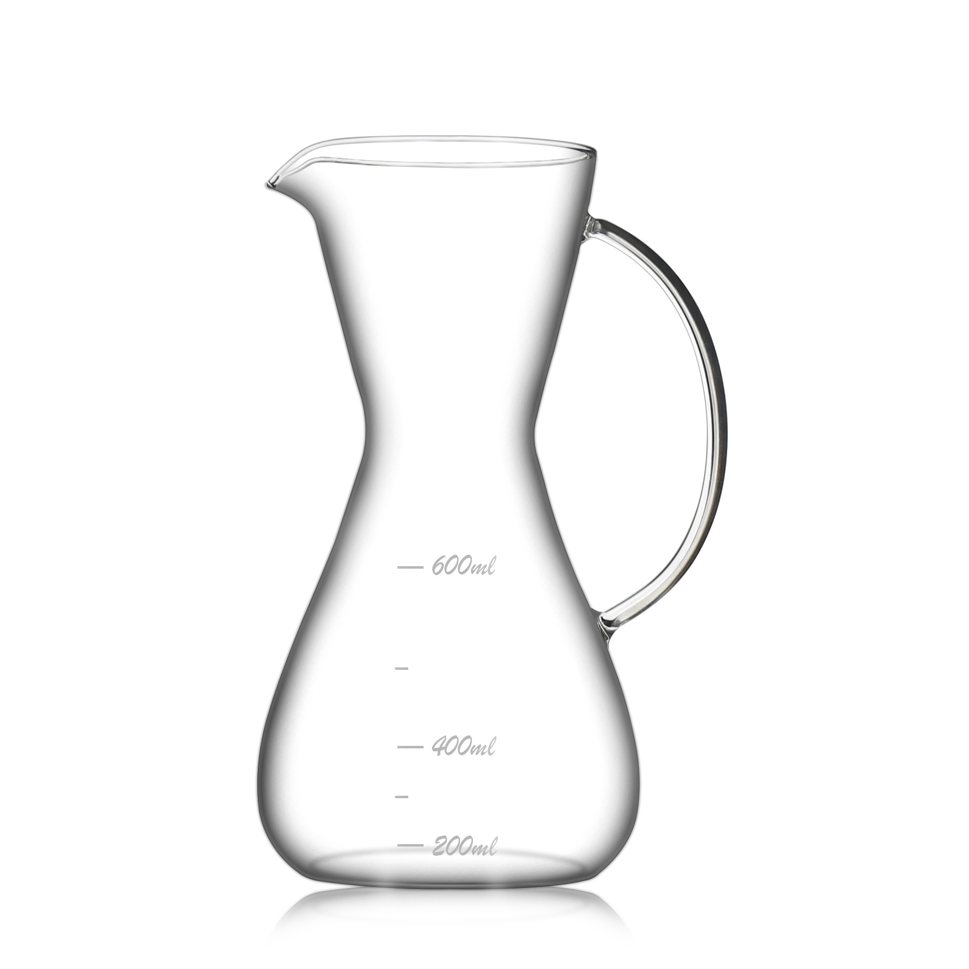 Custom Glassware Pour Over Coffee Pot Manufacturer Wholesale Hand Made High Borosilicate  Glass Coffee Carafe