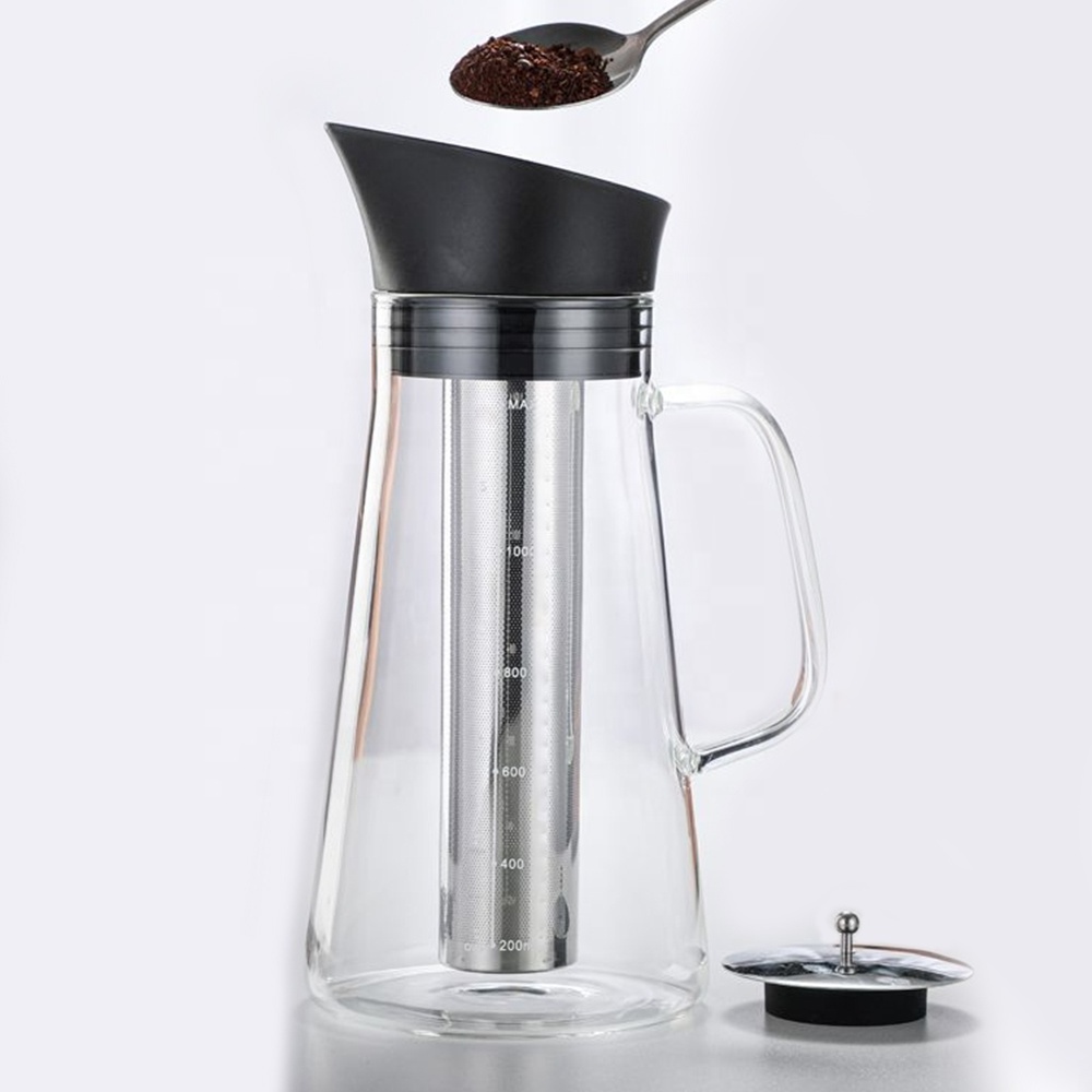 portable glass coffee maker cold brew iced coffee maker