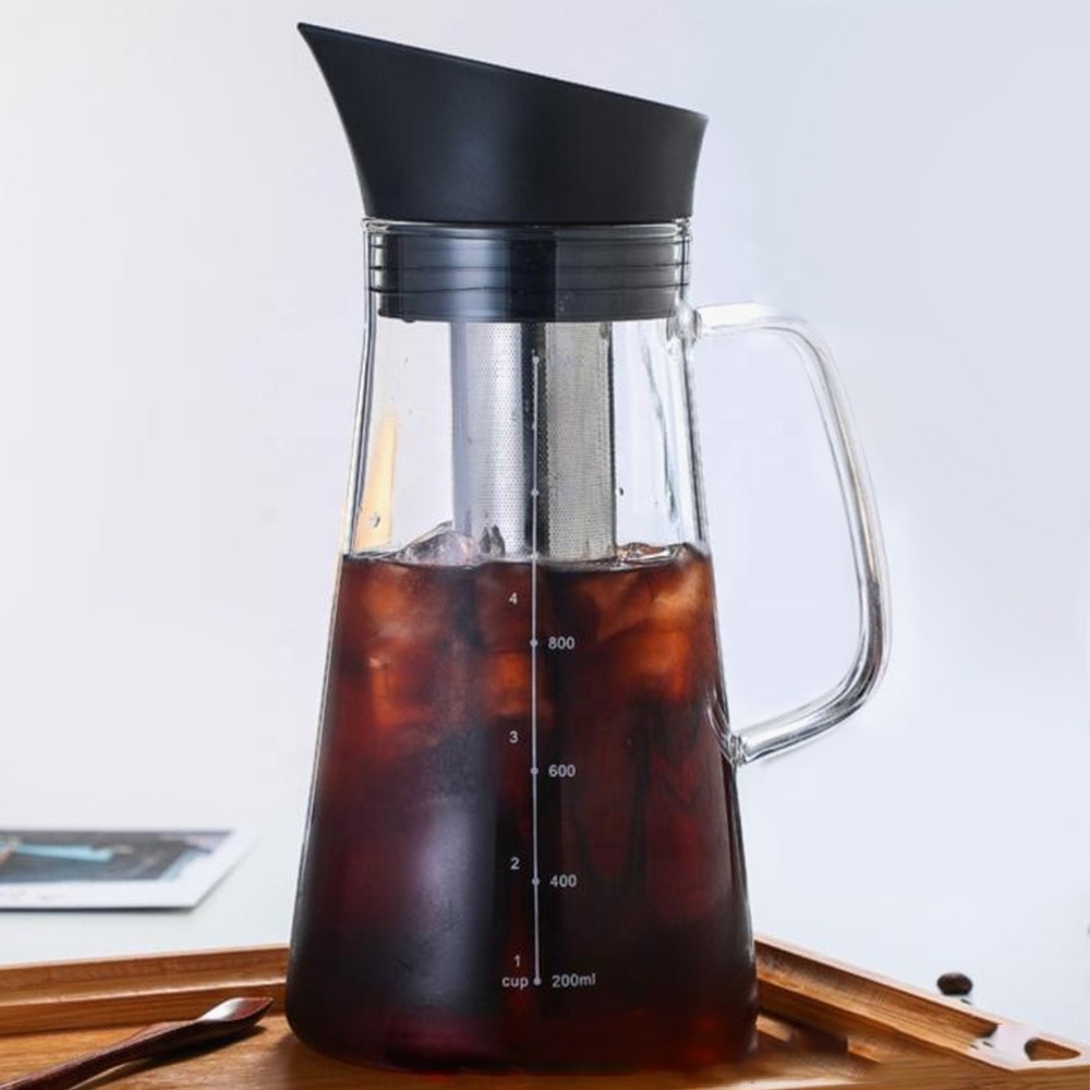 portable glass coffee maker cold brew iced coffee maker