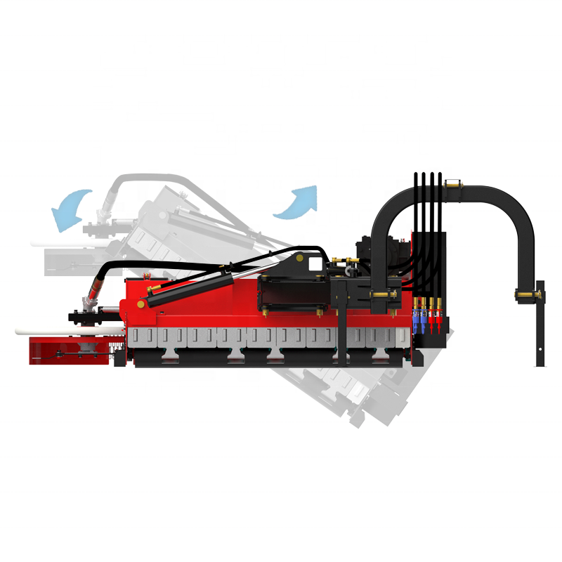 Swing arm Flail Mower Orchard King 300C Orchard Rear-side flail bush mower 40HP Side orchard mower