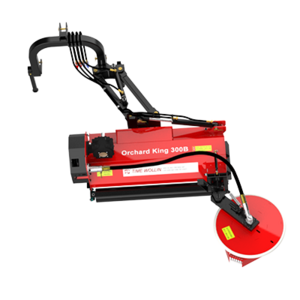 New design swing arm flail mower 50% price of hydraulic model Orchard King 300 undervine mowing machine