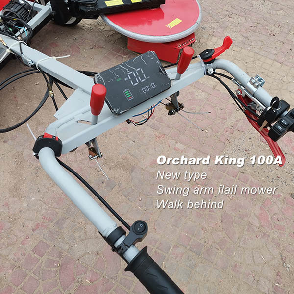 2023 New Swing arm Flail mower walk behind self-propelled Orchard King 100A orchard under vine tree mower