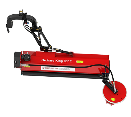 Largest 2.8 meters cutting width for 5 meters orchard Orchard King 300E swing arm flail side disc mower