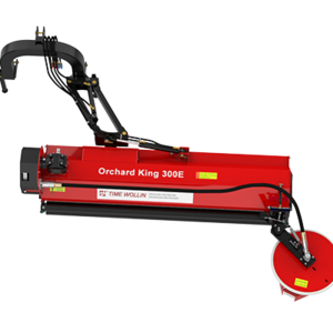 Largest 2.8 meters cutting width for 5 meters orchard Orchard King 300E swing arm flail side disc mower