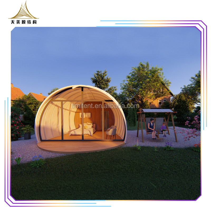 Eco shell/cocoon hotel tent luxury resort tent with bathroom