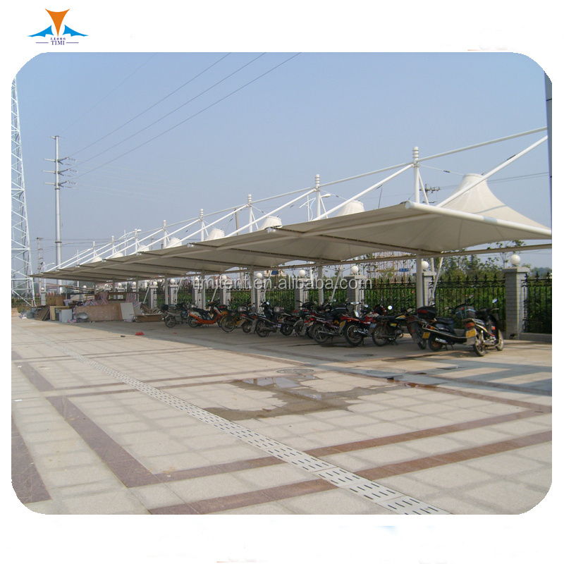 TIMI car parking shed canvas roof steel structure canopy Sun Shade Awning for car bus bicycle electromobile