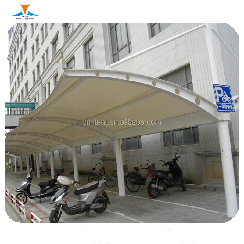 TIMI car parking shed canvas roof steel structure canopy Sun Shade Awning for car bus bicycle electromobile