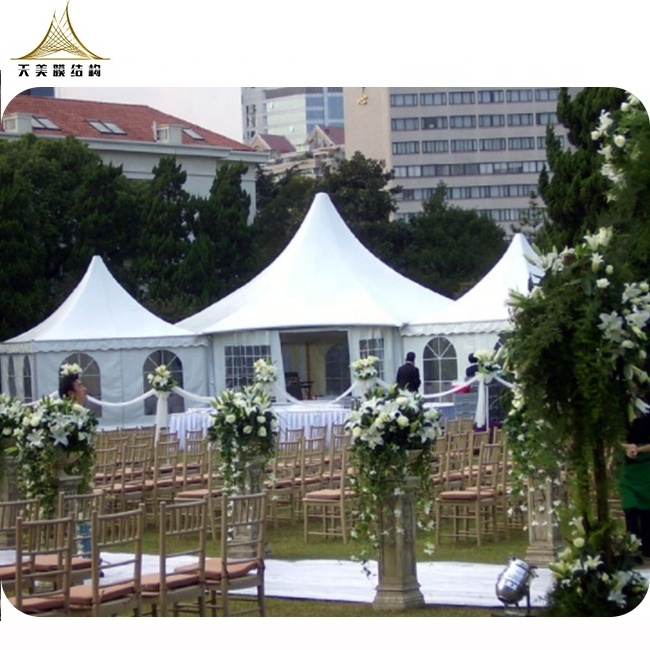 Outdoor pvc pagoda tent wedding small gazebo 4x4 canopy tent