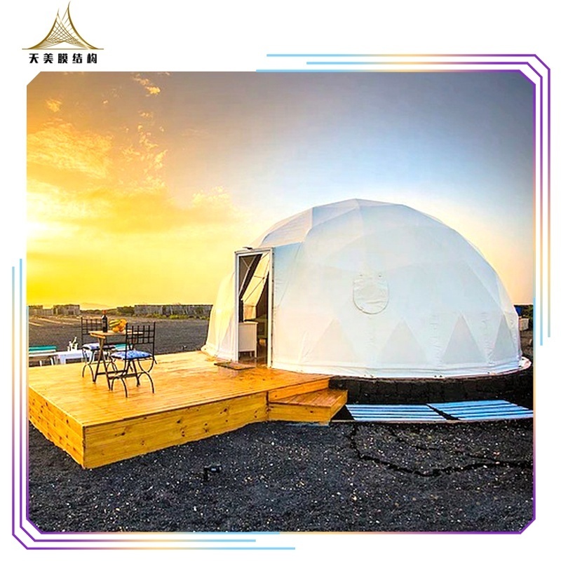 hot sale 6m diameter commercial geodesic dome greenhouse dome home