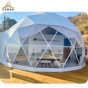 Premium domo glamping tiny house dome tents for events geodesic