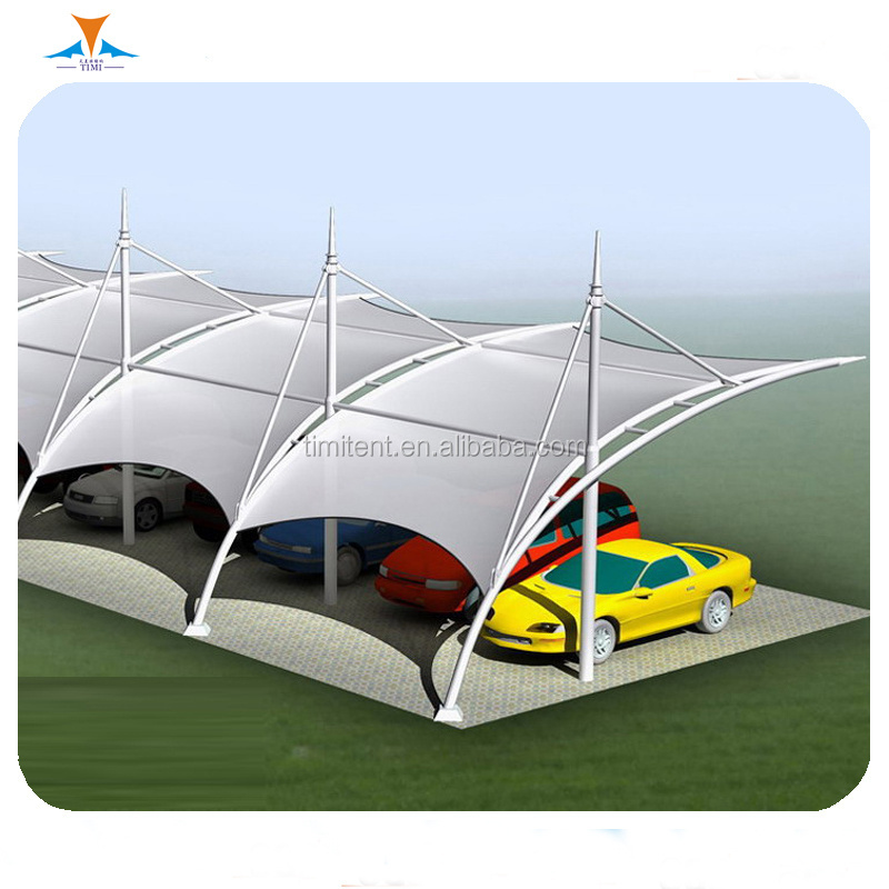 TIMI car parking shed canvas roof steel structure canopy Sun Shade Awning for car bus bicycle electromobile