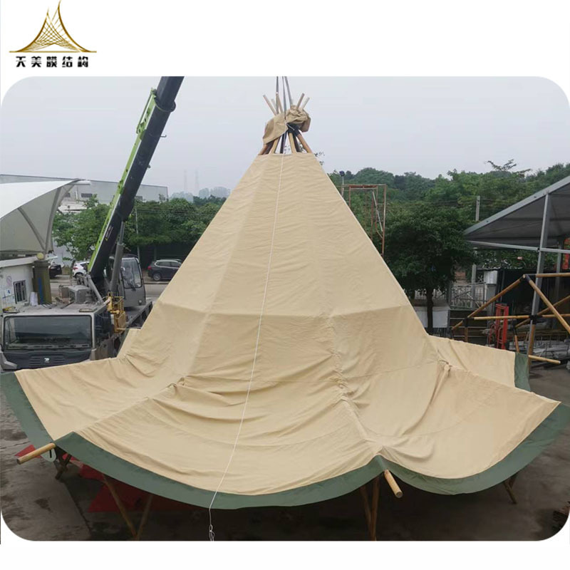 Large Space Waterproof Luxury Indian Tipi Yurt Safari Tent For Wedding Party Events